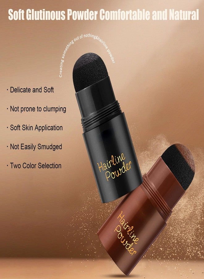ARCHIDATE Hairline Powder Stick Root Cover up Black, Hairline Shadow Powder with Sponge for Thinning Hair, Instantly Conceal Hair Loss & Bald Spots, Natural-Looking Coverage, Waterproof & Long Lasting - Image 5